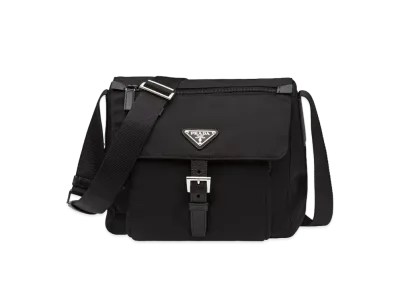 PRADA Nylon Shoulder Bag "Black"
