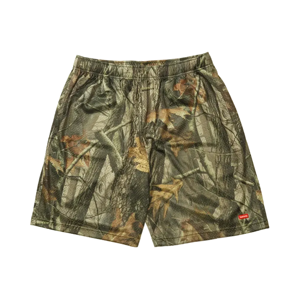 Supreme Small Box Baggy Mesh Short "Realtree Hardwoods Camo"