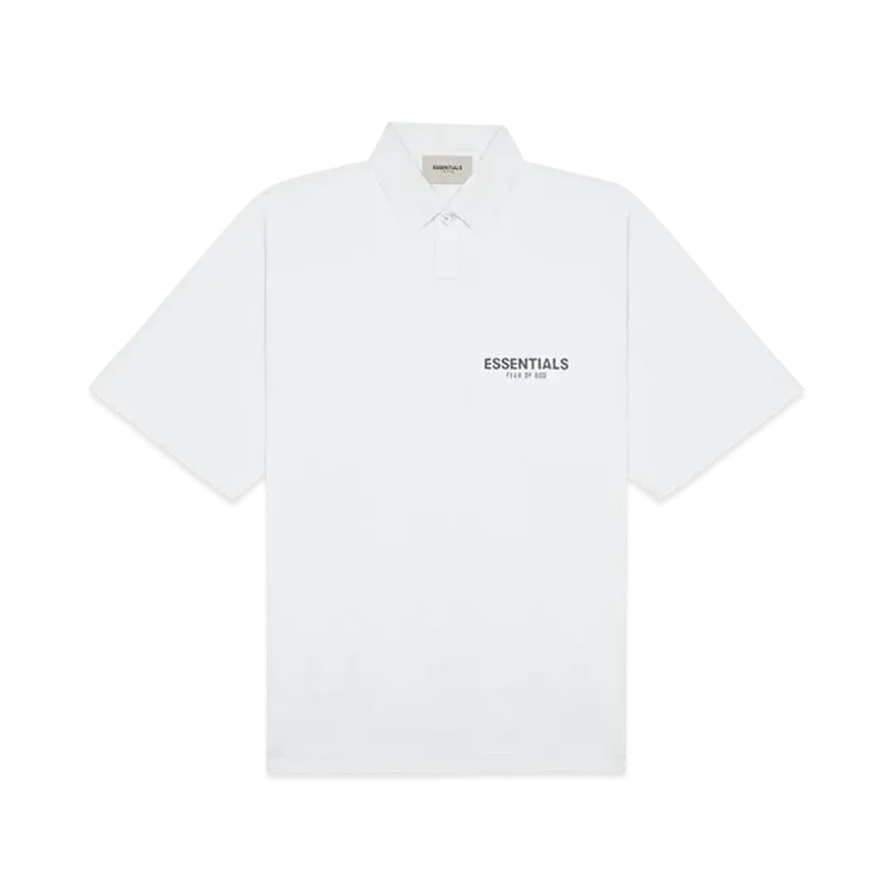 FEAR OF GOD ESSENTIALS Short Sleeve Boxy Polo "White"