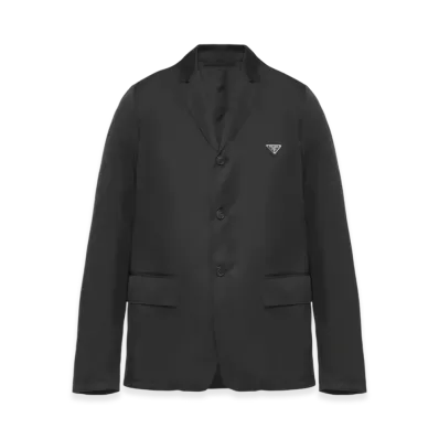 PRADA Re-Nylon Single Breasted Jacket "Black"