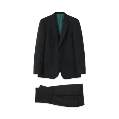 Paul Smith Slab Stripe Single 2B Suit "Black"