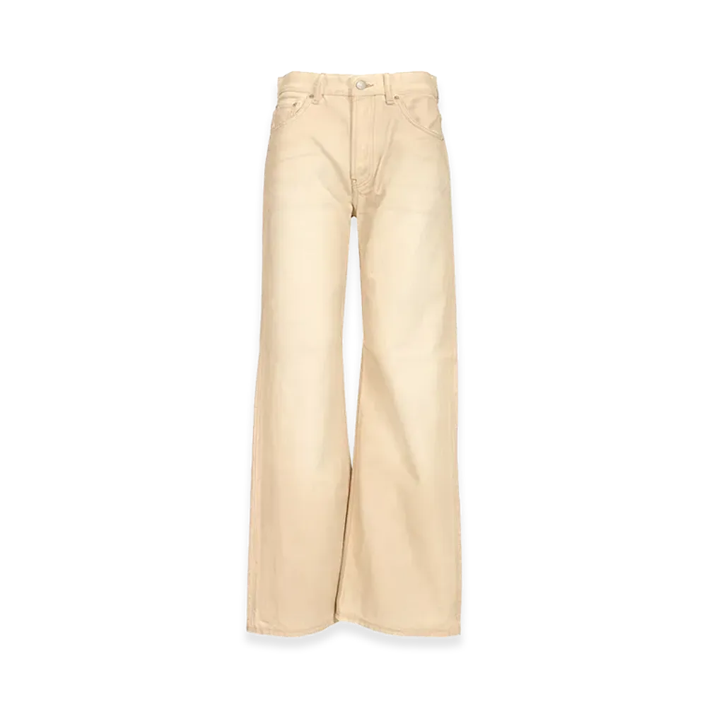 Acne Studios Women's Wide Leg Jeans "Beige"