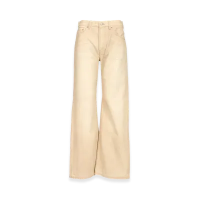 Acne Studios Women's Wide Leg Jeans "Beige"