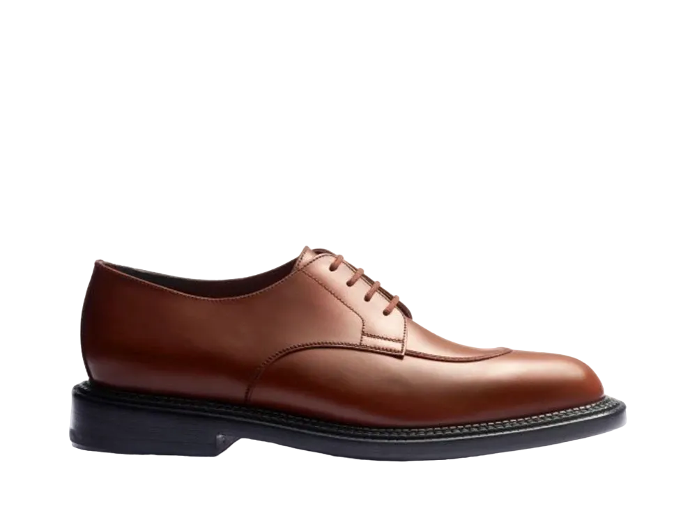 J.M.Weston Women's Daphne Derby #122 D Box Calf "Tan"12G11821229J Triple Sole