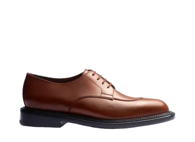 J.M.Weston Women's Daphne Derby #122 D Box Calf "Tan"12G11821229J Triple Sole