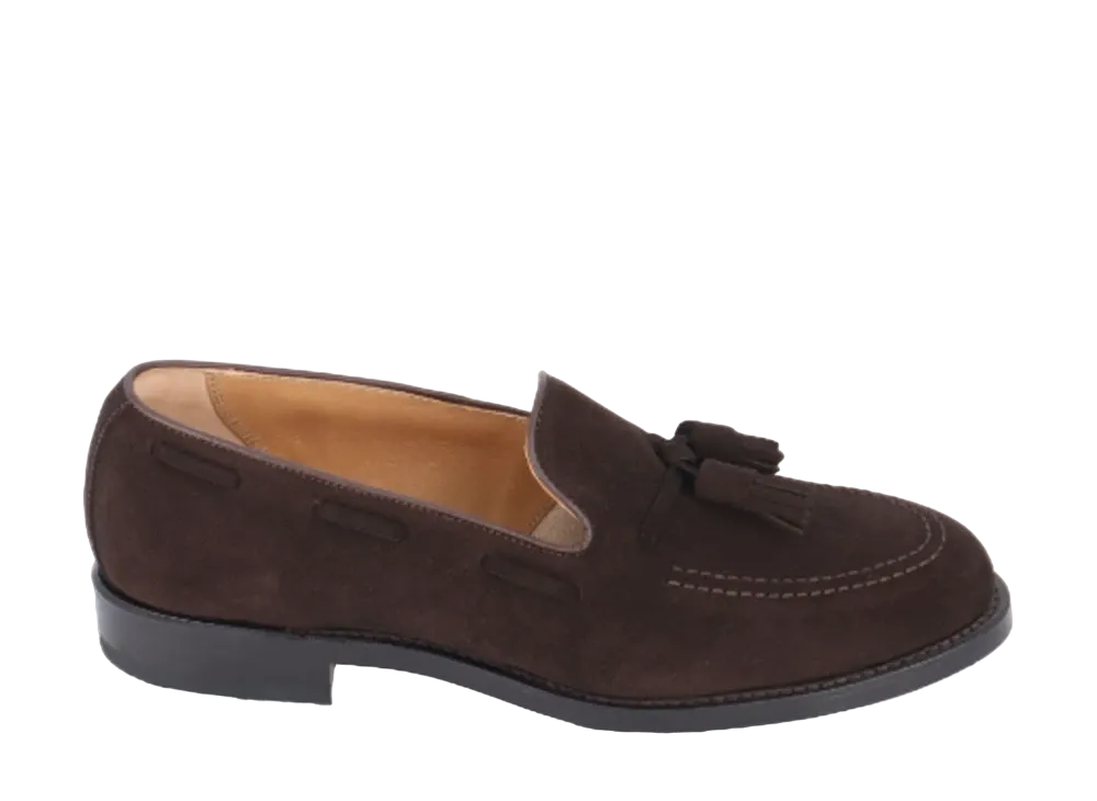 REGAL Tassel Calf Leather Suede "Dark Brown" 12VR