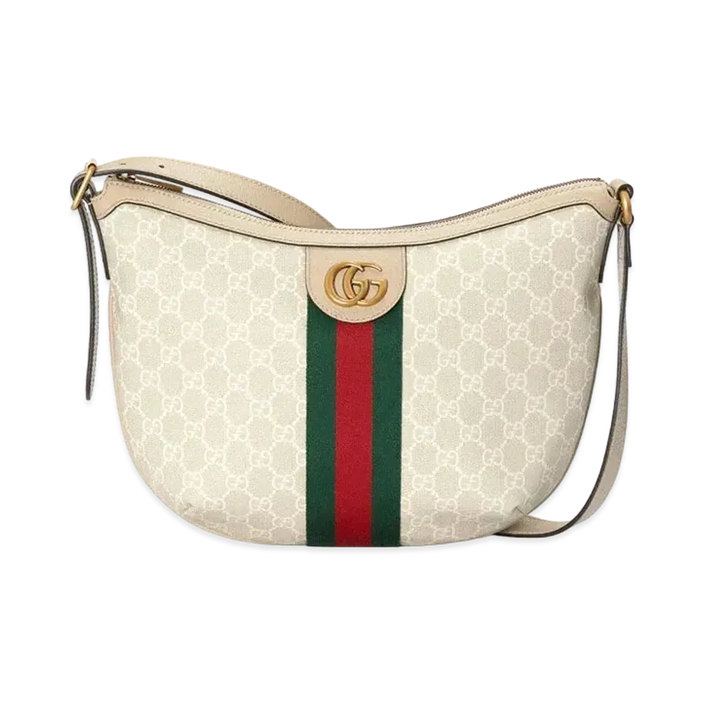 GUCCI Ophidia GG Small Shoulder Bag "Beige/White"