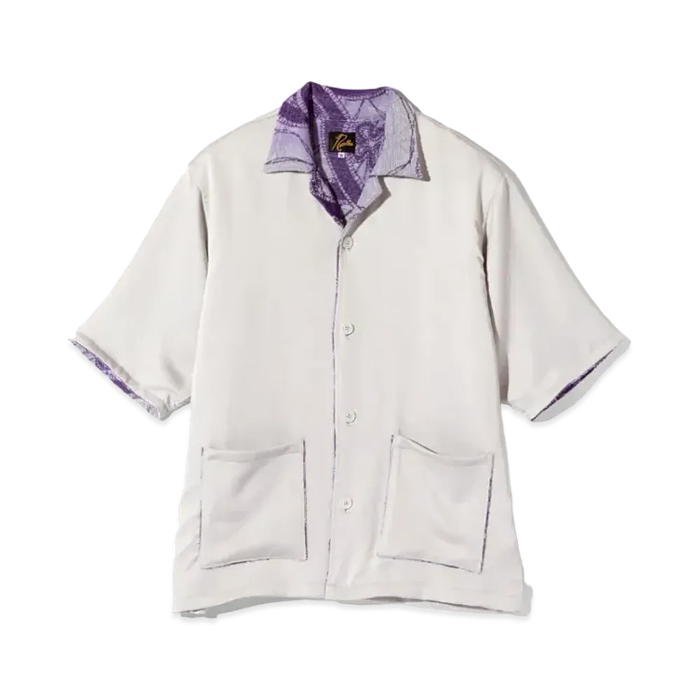 Needles for NEPENTHES Cabana Shirt - Papillon Pile Jq. "Off White"