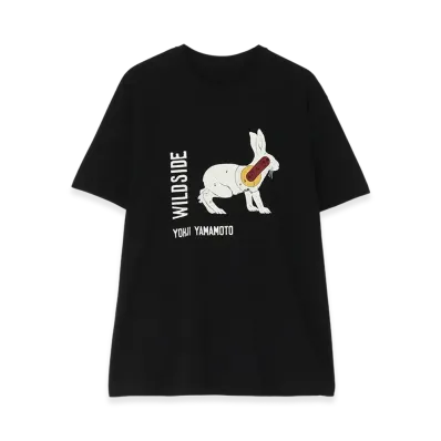 WILDSIDE YOHJI YAMAMOTO Wildside Rabbit Hunting T-Shirt "Black"
