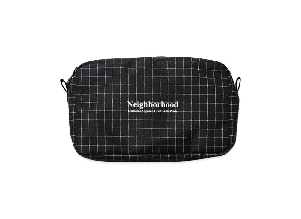 NEIGHBORHOOD Reflective Pouch "Black"