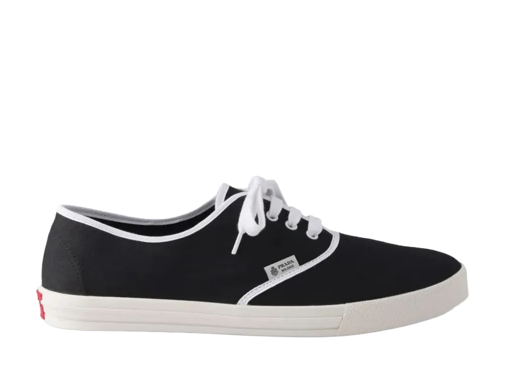 PRADA Cotton Drill Sneakers "Black"