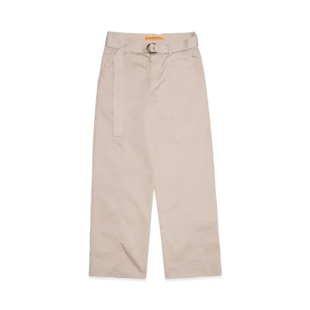 STUDIO SEVEN BELTED PANEL CHINO PANTS "BEIGE"