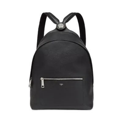 FENDI Roma Leather Fendi Chiodo Medium "Black"