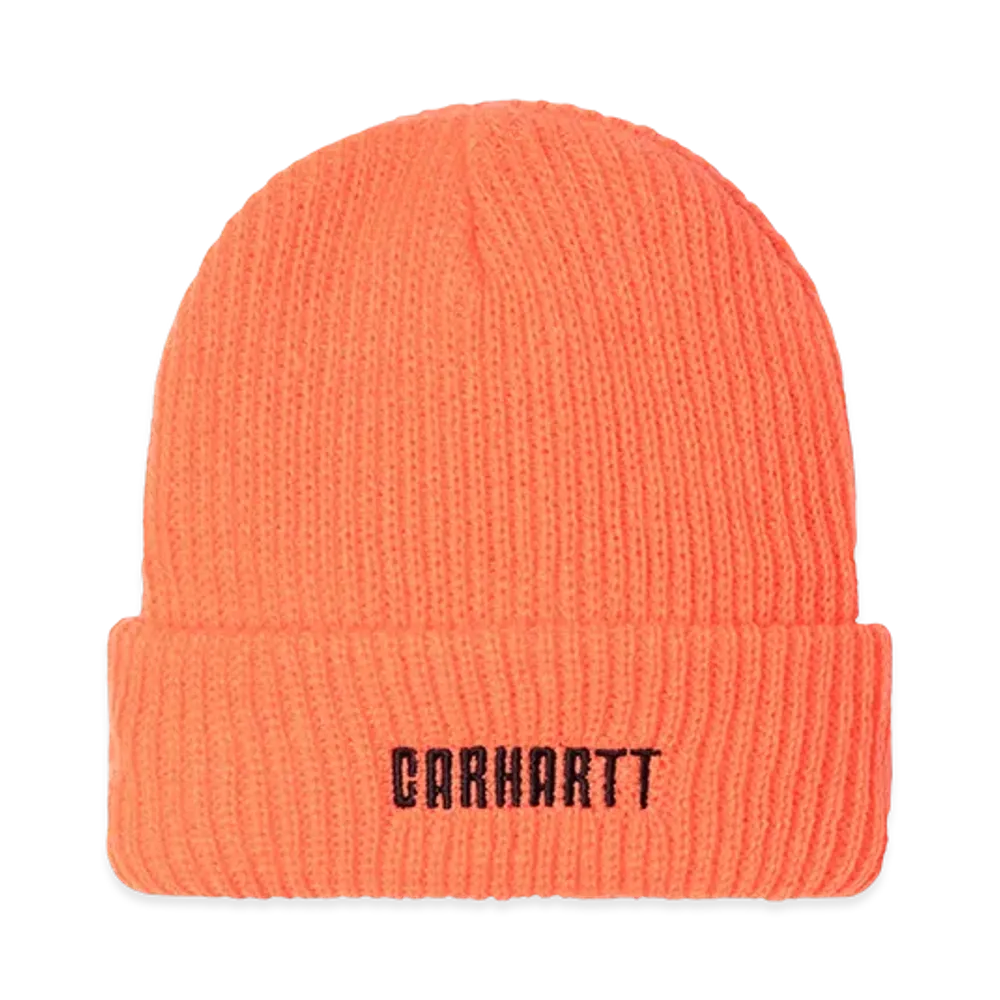 Carhartt WIP Industry Beanie "Lumo Orange Black"