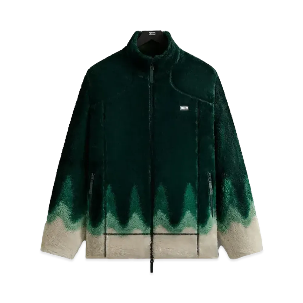 Kith Ombre Wave Harper Vintage Sherpa Full Zip "Chronicle"