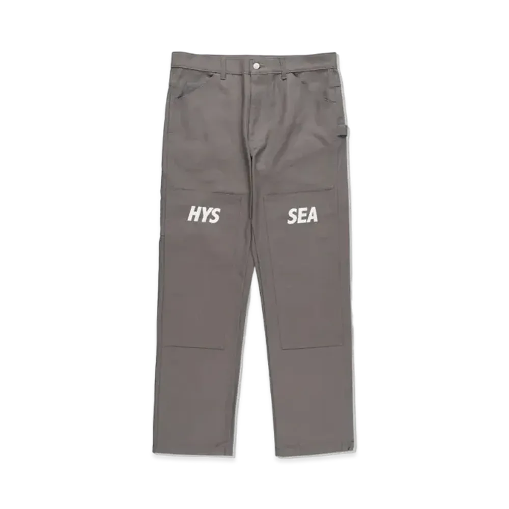WIND AND SEA x HYSTERIC GLAMOUR Double Knee Painter Pants "Gray"