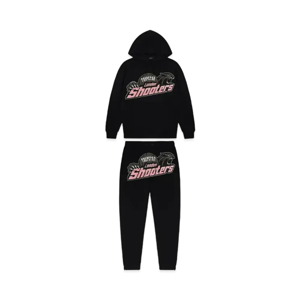 TRAPSTAR PRE ORDER Shooters Tracksuit "Black/Pink"