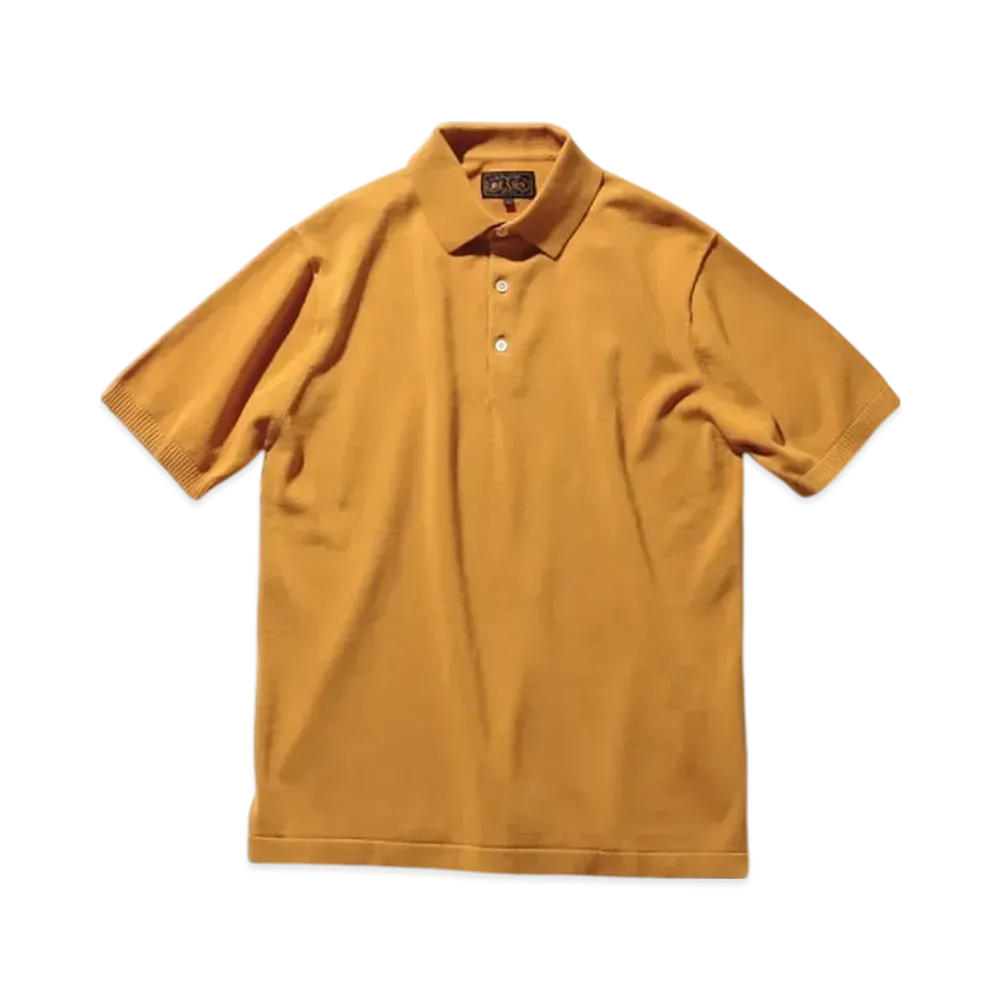 BEAMS Knit Polo 12G "Musterd"