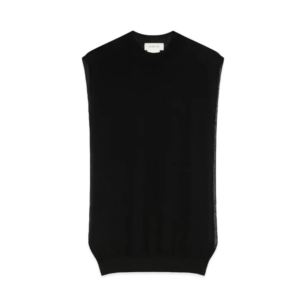 Max Mara Odisha Wool And Silk Sleeveless Sweater "Black"