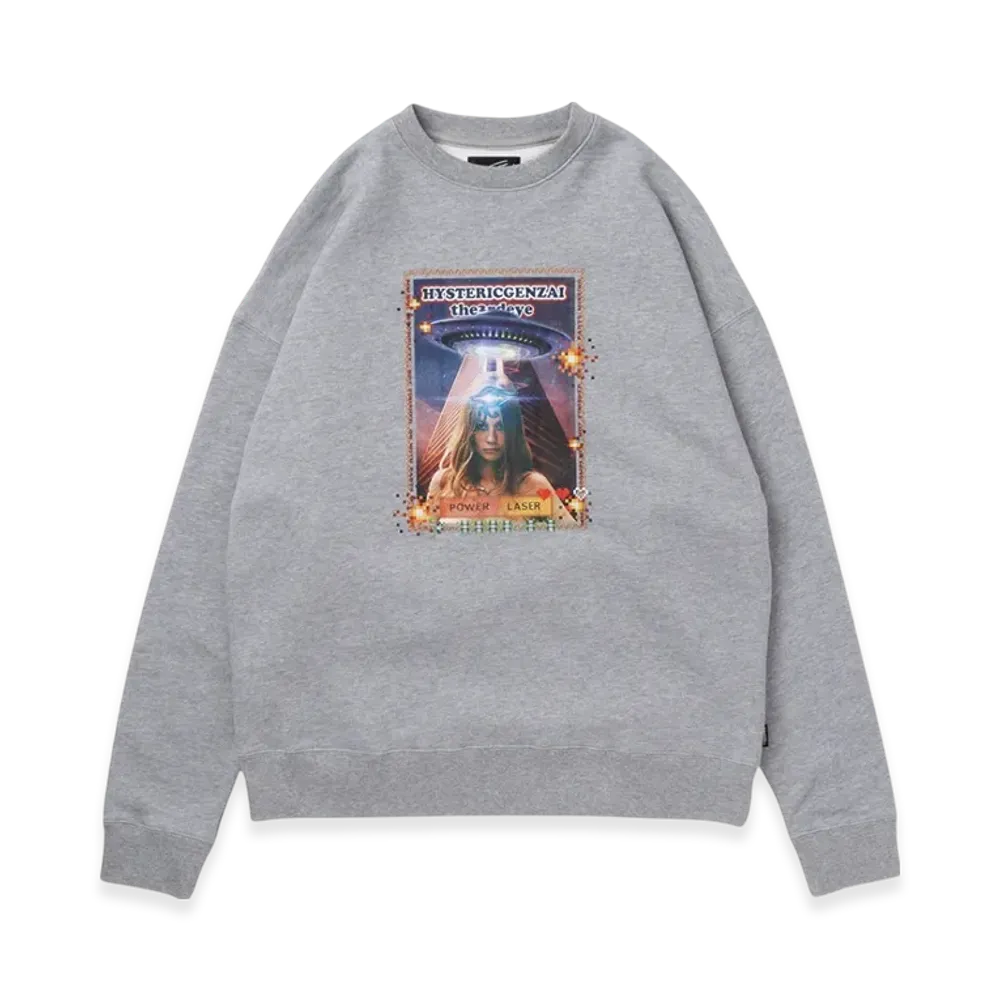 HYSTERIC GLAMOUR x Genzai Power Laser Sweat "Gray"