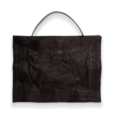 H&M x Glenn Martens Oversized Tote Bag "Dark Brown"