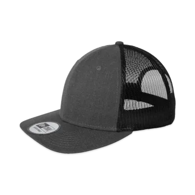 NEW ERA NE207 Snapback Low Profile Trucker Cap "Heather Graphite Black"