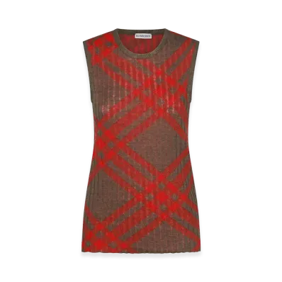 Burberry Women's And Top "Checked"