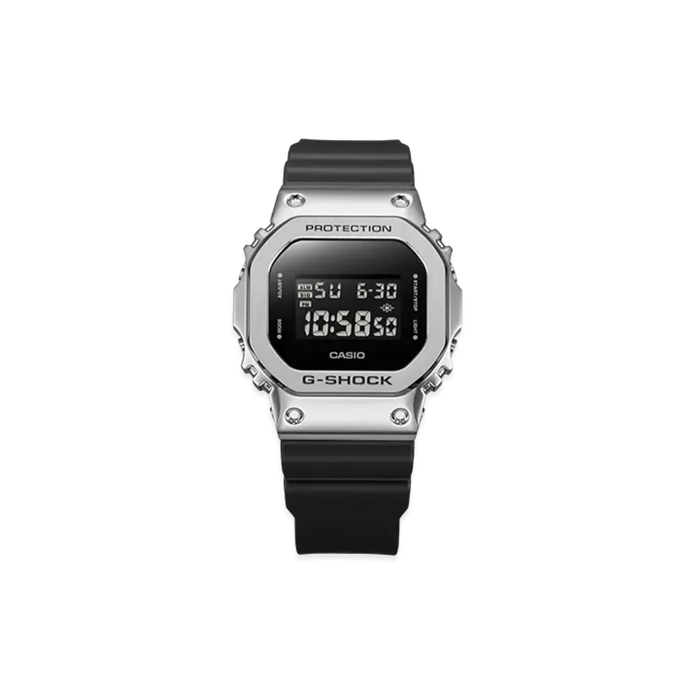 Casio G-Shock GM-5600 Metal Covered Digital M Watch "Silver/Black"