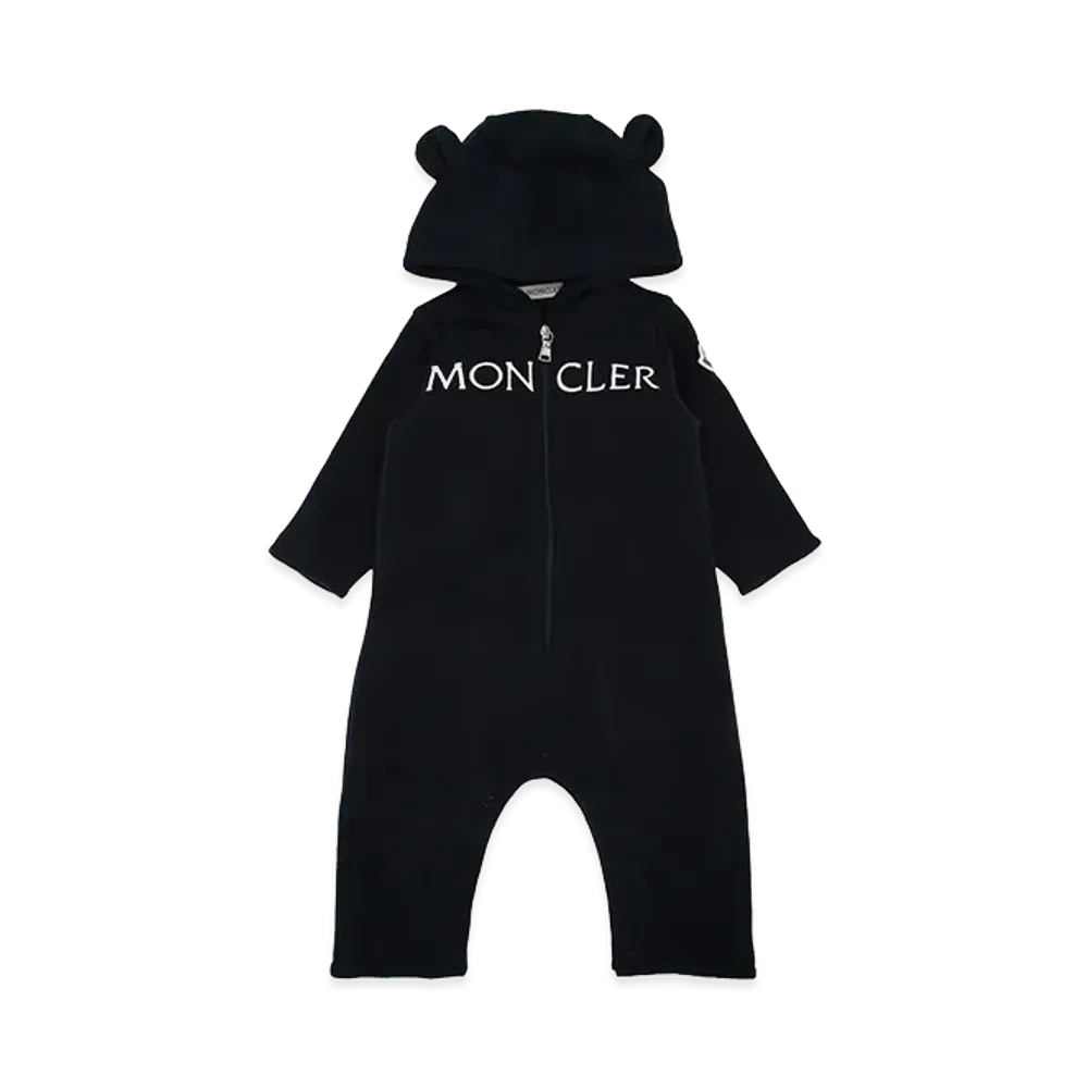MONCLER Kids Crew Neck Rompers "White"