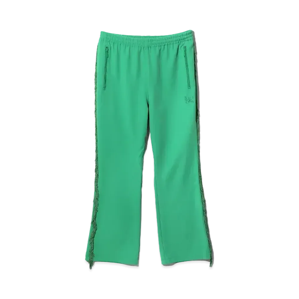 Needles Fringe Boot-Cut Track Pant - Poly Kersey "Green"