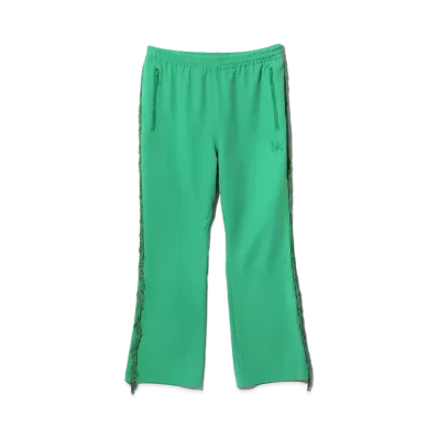 Needles Fringe Boot-Cut Track Pant - Poly Kersey "Green"