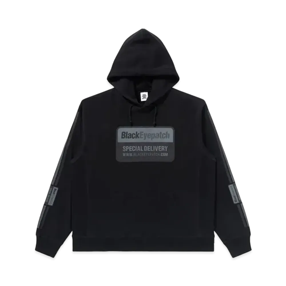 Black Eye Patch Deliveryman Hoodie "Black"