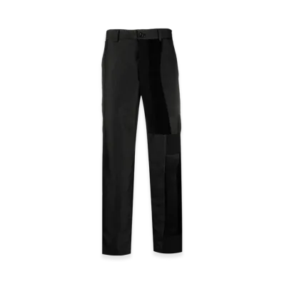BLACK COMME des GARCONS Patchwork Straight Pants "Black"