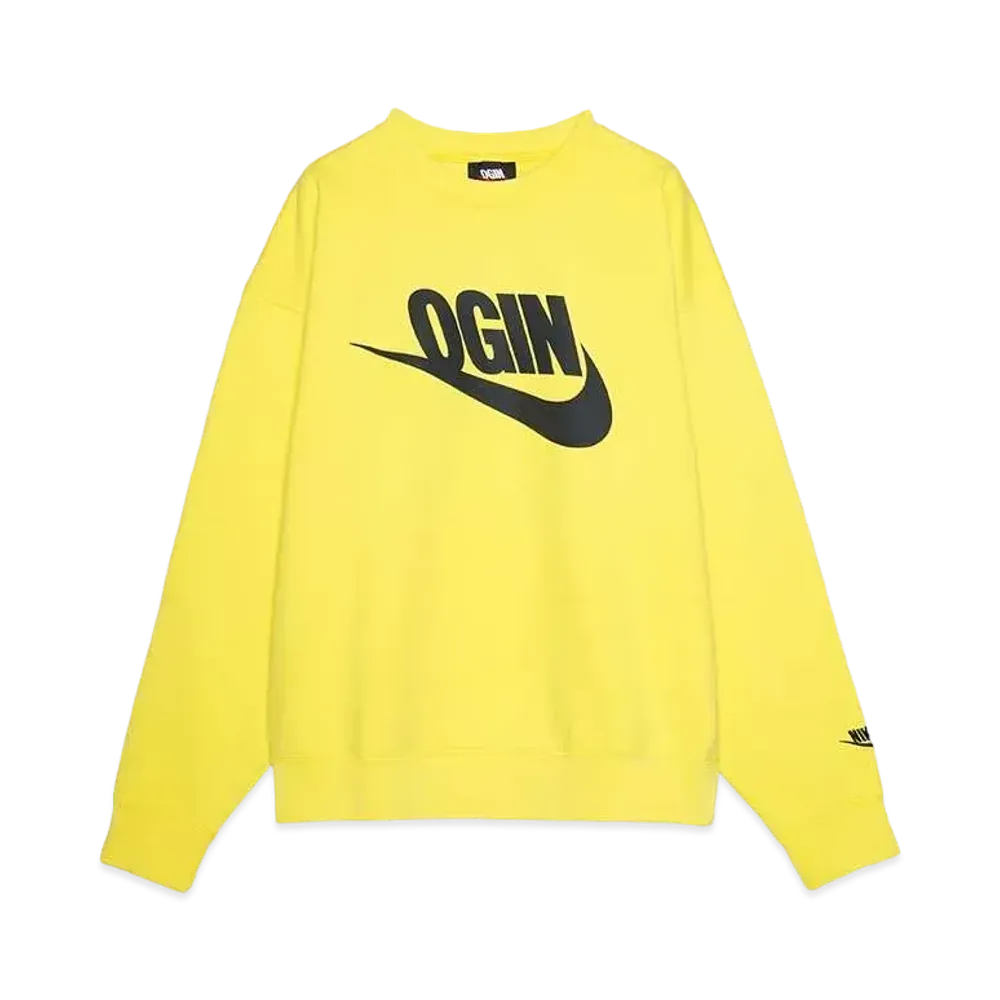 ニゴー x ナイキ AS NRG クルー フリース "イエロー"（OGIN）XX28CS011/FV5942-735