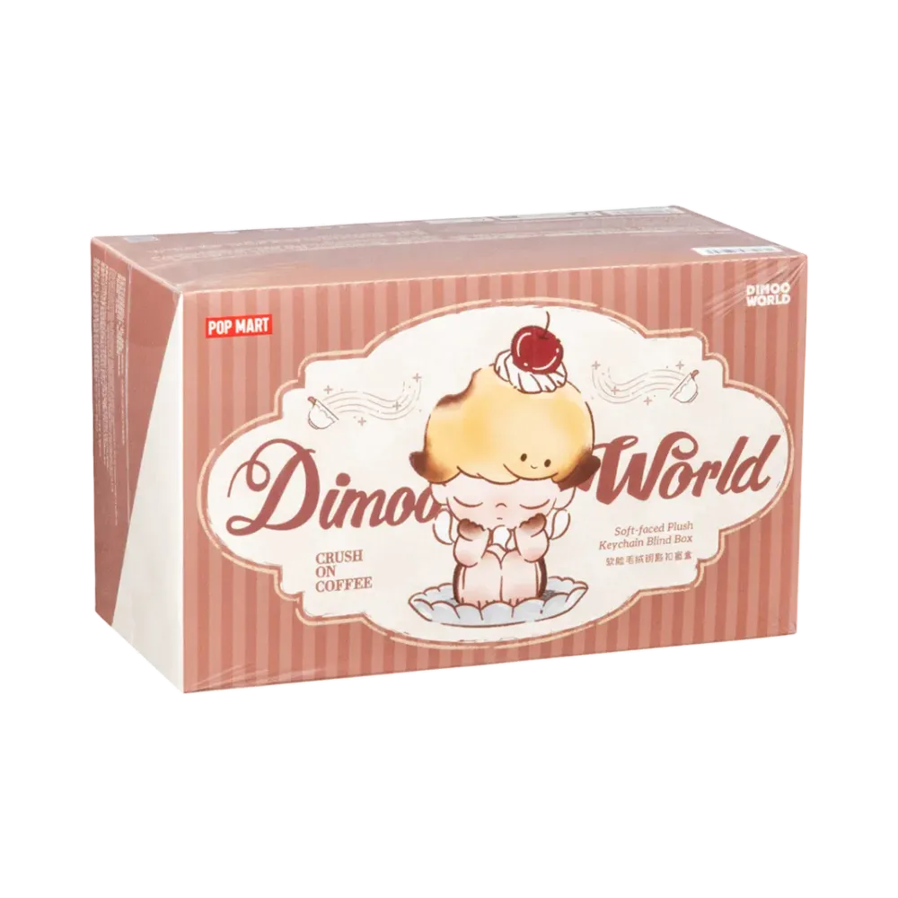 POP MART DIMOO Crush on Coffee Series-Soft-faced Plush Keychain Blind Box [Assortment Box]