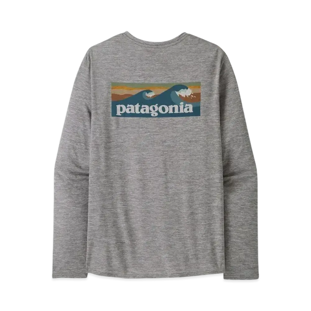 Patagonia Men's Longsleep Cap Cool Daily Graphic Shirt "Grey"