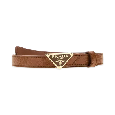 PRADA Women's Leather Belt "Camel"