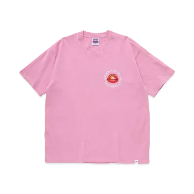 Bedwin & the heartbreakers J.ANDRE Ex. S/S PRINTED TEE "FRED" "PINK"