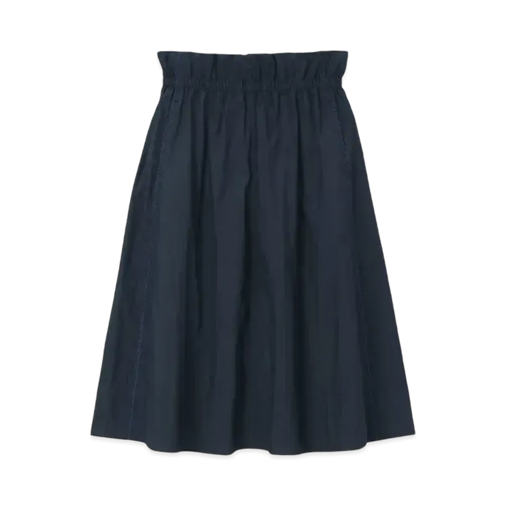 Paul Smith Women's Typewriter Gathered Skirt "Navy"