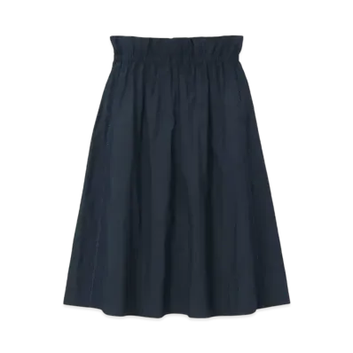 Paul Smith Women's Typewriter Gathered Skirt "Navy"