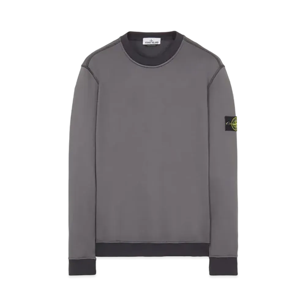 Stone Island 63547 COTTON NYLON FLEECE "Steel Grey"