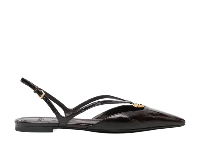 FENDI Women's FFold Ballerinas "Brown"