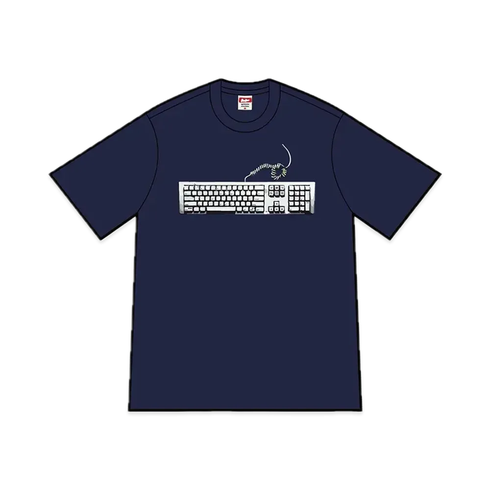 Supreme Keyboard Tee "Navy"