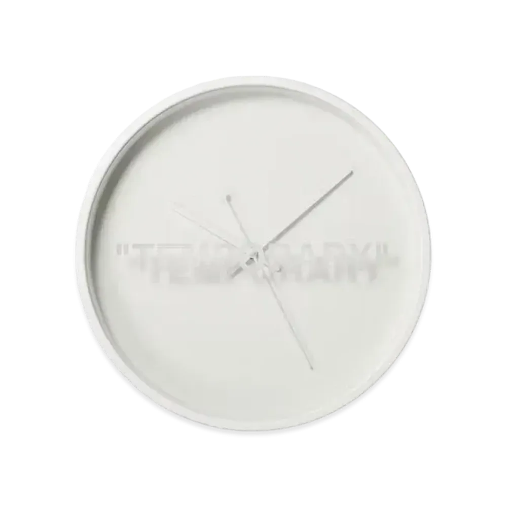 Off-White Virgil Abloh x IKEA MARKERAD "Temporary" Wall Clock "White"
