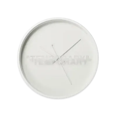 Off-White Virgil Abloh x IKEA MARKERAD "Temporary" Wall Clock "White"