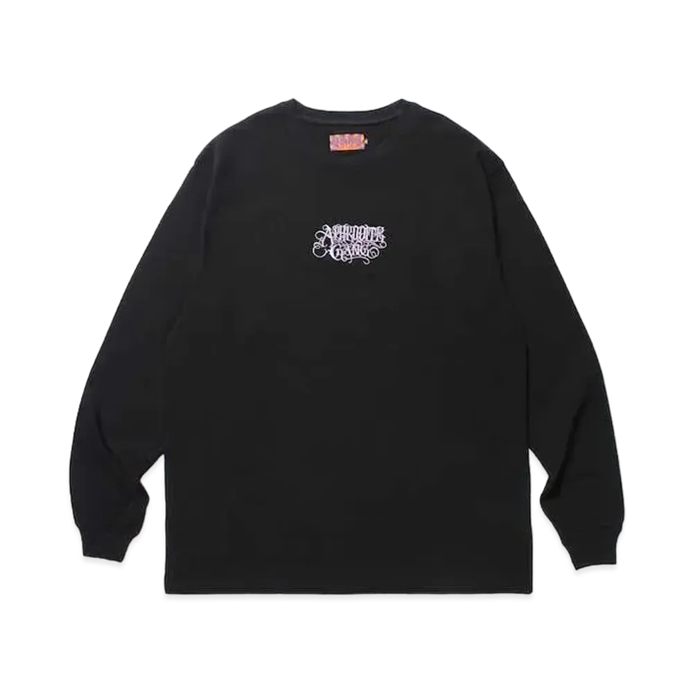 APHRODITEGANG Classic Logo L/S Tee Black "Purple"
