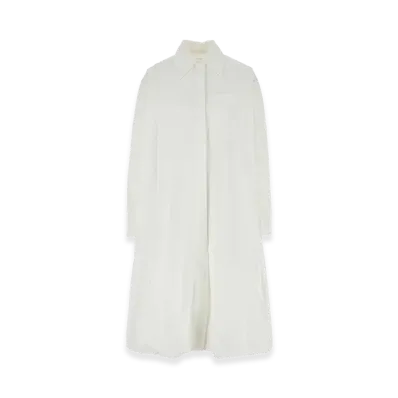 Jil Sander Women's Poplin Shirt Dress "White"