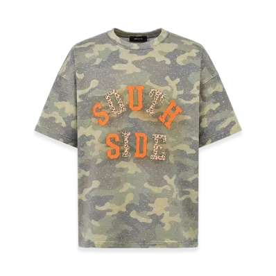 BREATH Rhinestone Wappen Tee "Camo"