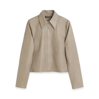 OUR LEGACY Women's Auto Shirt "70S Grey Velvet Lamb Skin"