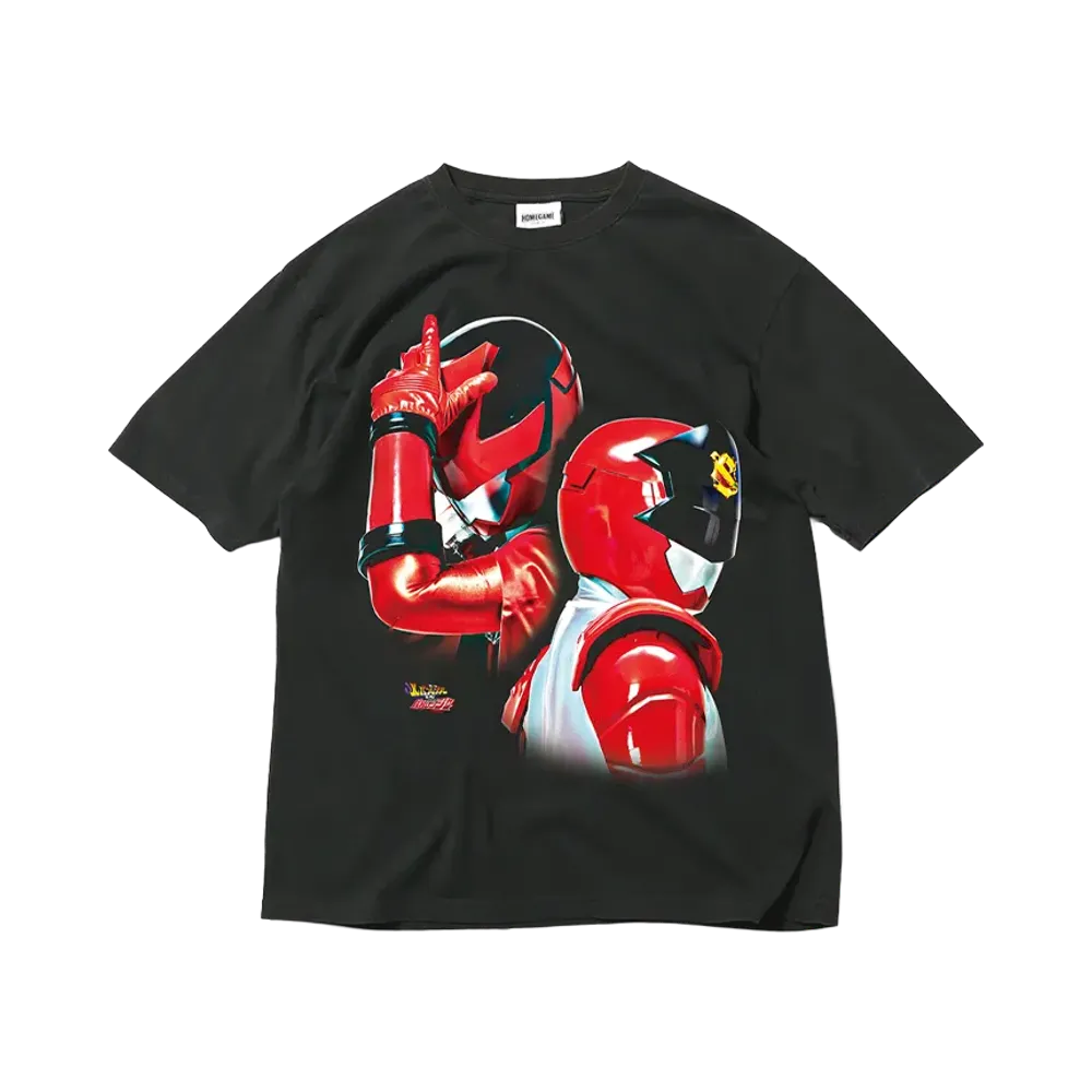 スーパー戦隊 x HOMEGAME \ 2018 ルパンレッド パトレン1号 TEE "BLACK"